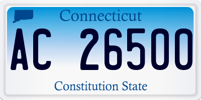 CT license plate AC26500
