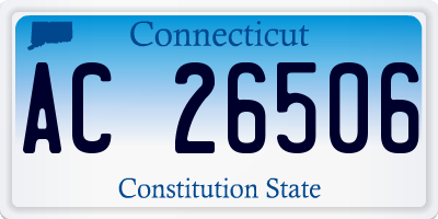 CT license plate AC26506