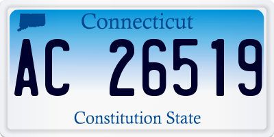 CT license plate AC26519