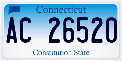 CT license plate AC26520