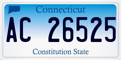 CT license plate AC26525