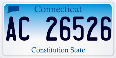 CT license plate AC26526