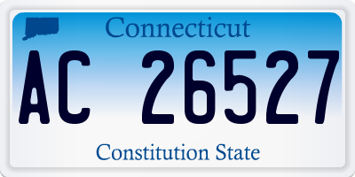 CT license plate AC26527