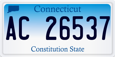 CT license plate AC26537