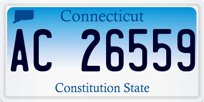 CT license plate AC26559