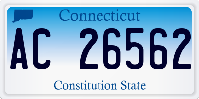 CT license plate AC26562