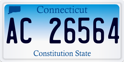 CT license plate AC26564