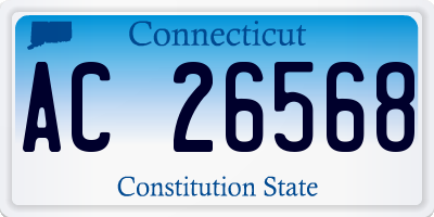 CT license plate AC26568