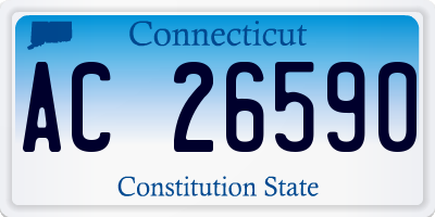 CT license plate AC26590