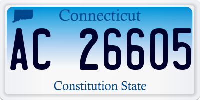 CT license plate AC26605