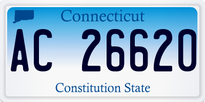 CT license plate AC26620