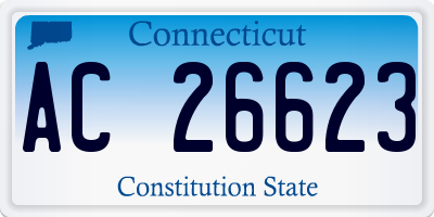 CT license plate AC26623