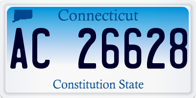 CT license plate AC26628