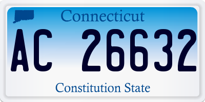 CT license plate AC26632