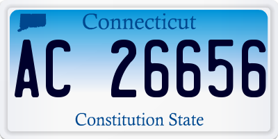 CT license plate AC26656