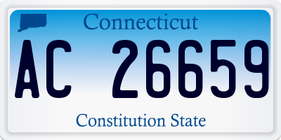 CT license plate AC26659