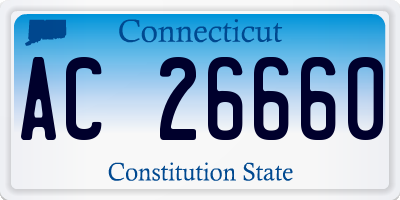 CT license plate AC26660