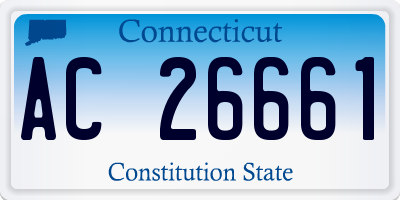 CT license plate AC26661