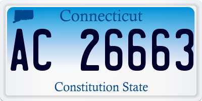 CT license plate AC26663