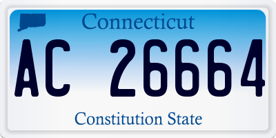 CT license plate AC26664