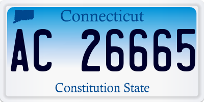 CT license plate AC26665