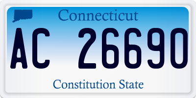 CT license plate AC26690