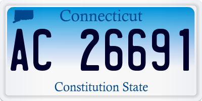 CT license plate AC26691