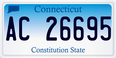 CT license plate AC26695