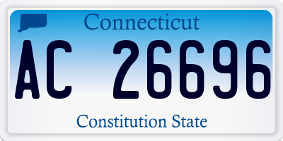 CT license plate AC26696