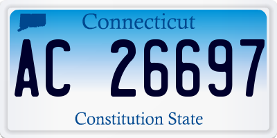 CT license plate AC26697