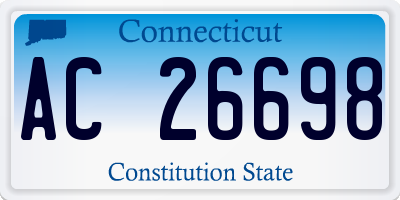 CT license plate AC26698