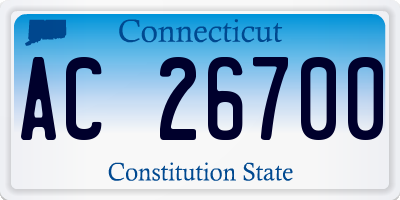 CT license plate AC26700