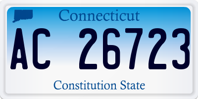 CT license plate AC26723