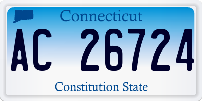 CT license plate AC26724