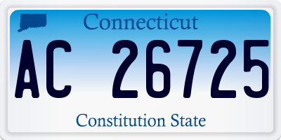 CT license plate AC26725