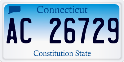 CT license plate AC26729