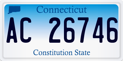 CT license plate AC26746