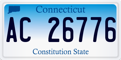 CT license plate AC26776