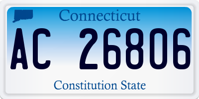 CT license plate AC26806