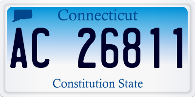 CT license plate AC26811
