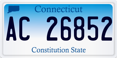 CT license plate AC26852