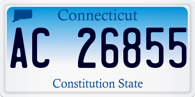 CT license plate AC26855