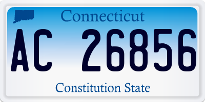 CT license plate AC26856