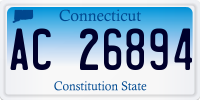 CT license plate AC26894