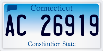 CT license plate AC26919