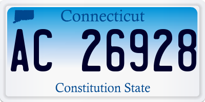CT license plate AC26928