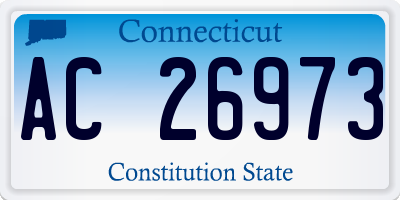 CT license plate AC26973