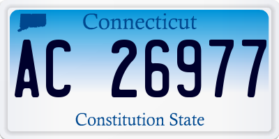 CT license plate AC26977
