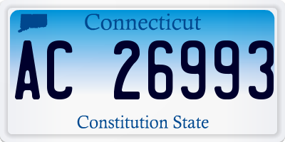 CT license plate AC26993