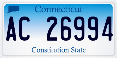 CT license plate AC26994